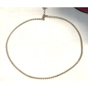 Vintage Sterling Silver Rope Choker Chain 15.5" Free Shipping